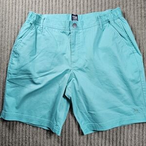 Tom & Teddy Shorts Mens Size Large Turquoise Sea Elastic Waist NWT Green